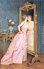 Auguste Toulmouche Famous Paintings - Vanity
